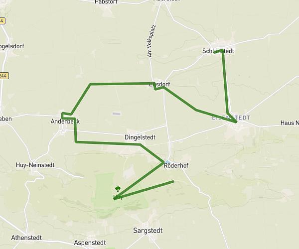 Strecke Schlanstedt - Huysburg