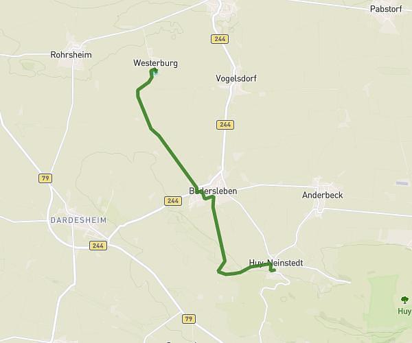 Strecke Walker Huy Neinstedt zur Westerburg