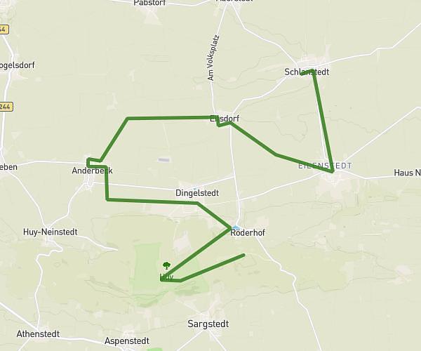 Strecke Schlanstedt - Huysburg