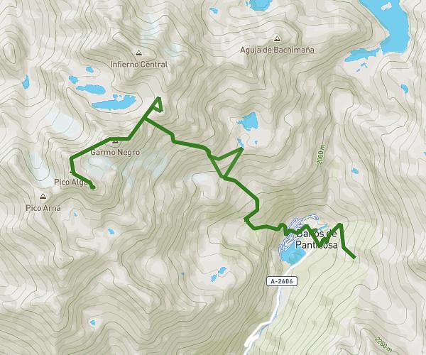 Baños panti-cresterio Algas + Argualas + Garmo Negro - ibon arnales- baños panti