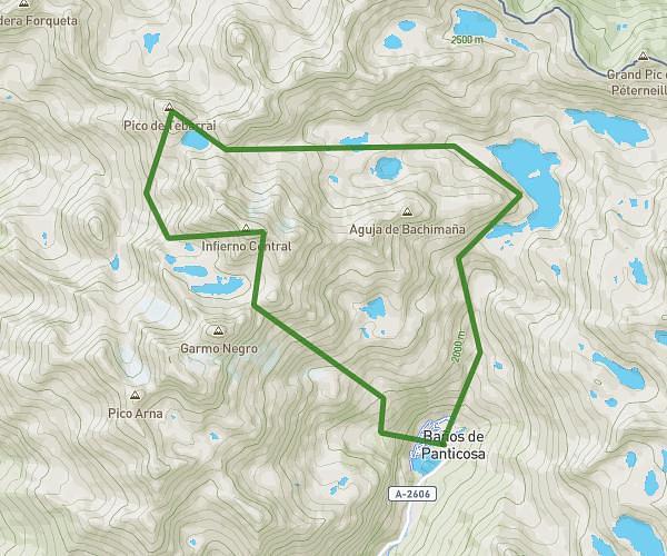 Baños panti- bachimañana- ibones azules-tebarray-cresterio infiernos-baños panti