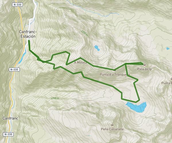 ibón de IP + cresterio: pala de IP-punta tronquera-la moleta