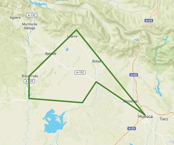 Subida castillo loarre y alrededores