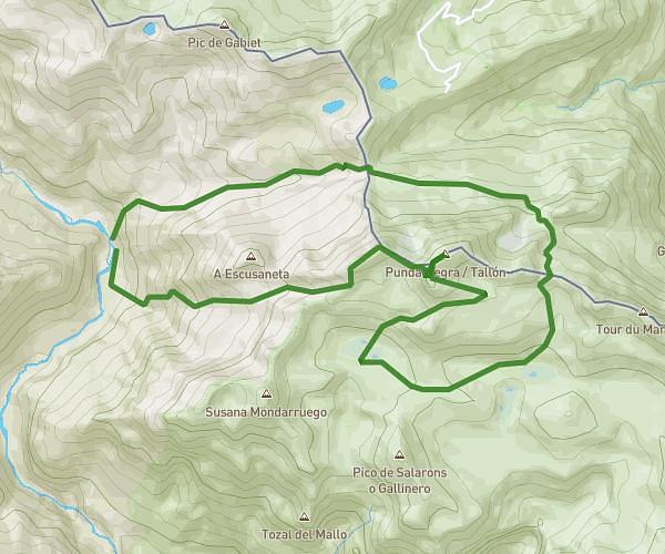 Desde camping de Bujaruelo, Taillón x brecha de rolando+crestas de los gabietos