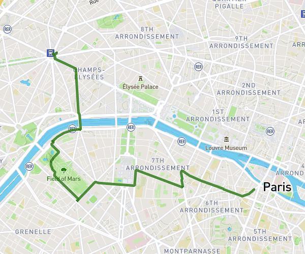 dim suger T eiffel Arc triomphe