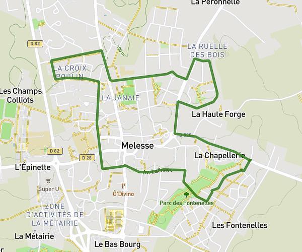 Parcours 4km 100% asphalte