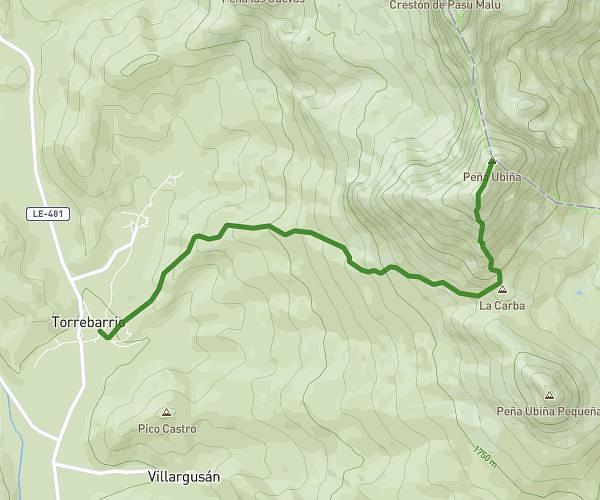 Peña UBIÑA desde Torrebarrio