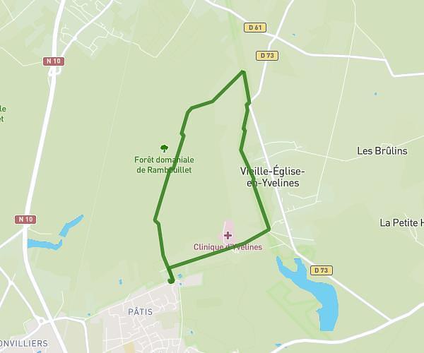 Foret par les rigoles et clinique - grand parcours