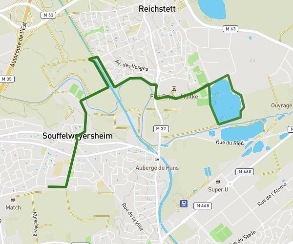 Promenade Souffel Reichstett 10km