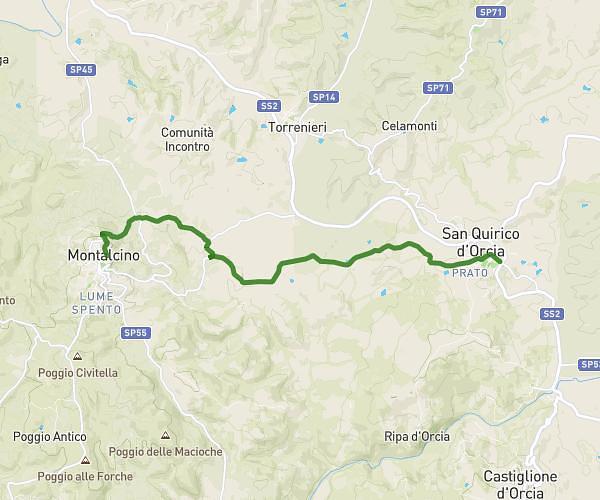 San Quirico Val d’Orcia &gt; Montalcino