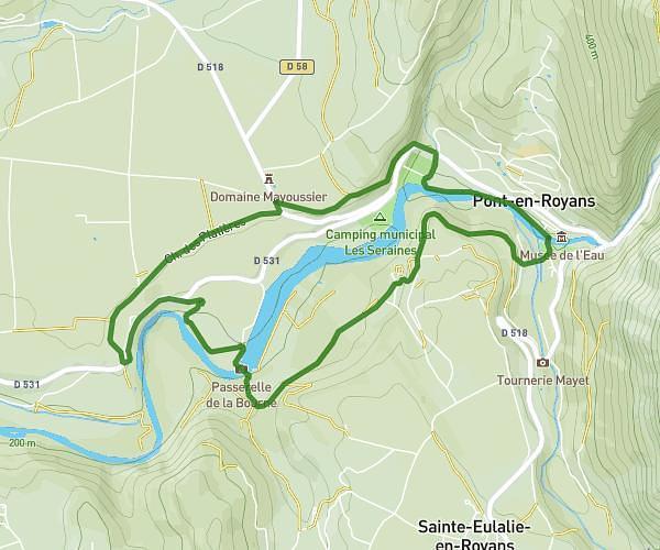 Au fil de la Bourne depuis Cabesto