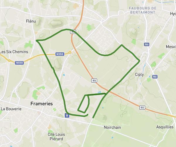 14 km allure semi au départ de Frameriess