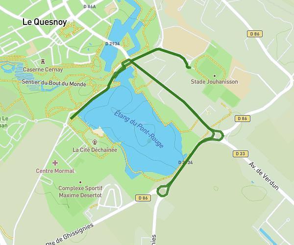 sortie 4km avec 1 tour de piste