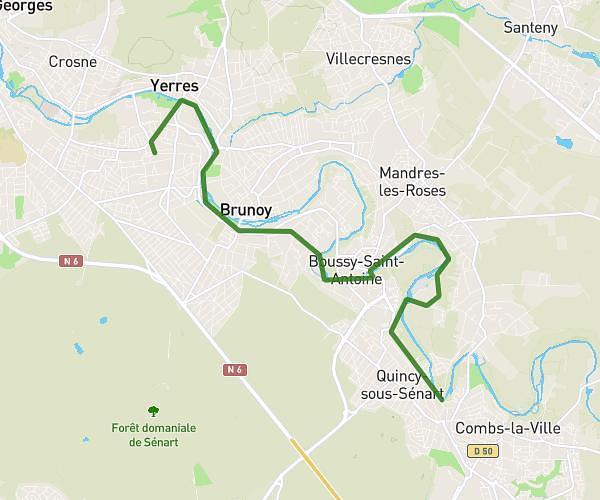 Marche 14km Gare yerres quincy