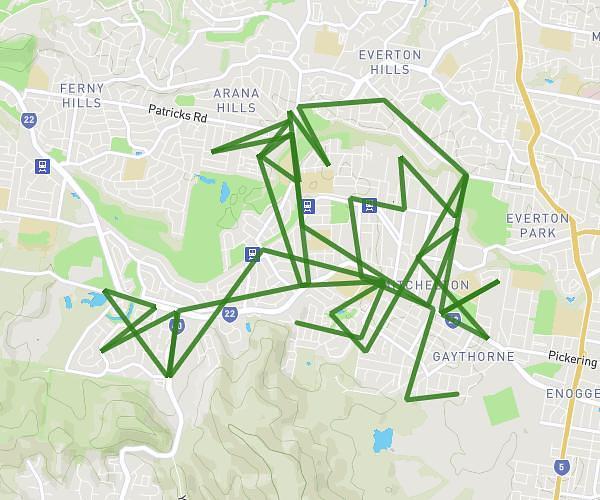 Huge Mitchelton route