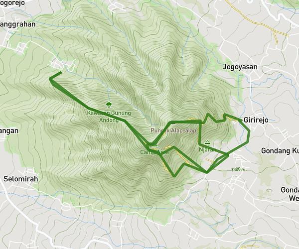 Andong Trail route