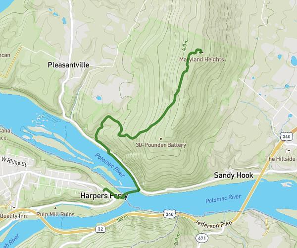 Harpers Ferry to MD Heights