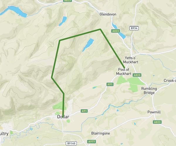 Muckart to Dollar long way