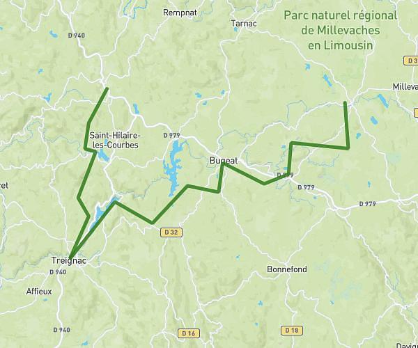 Lacelle Treignac Bugeat Saint Merd les Oussines Gr 440b