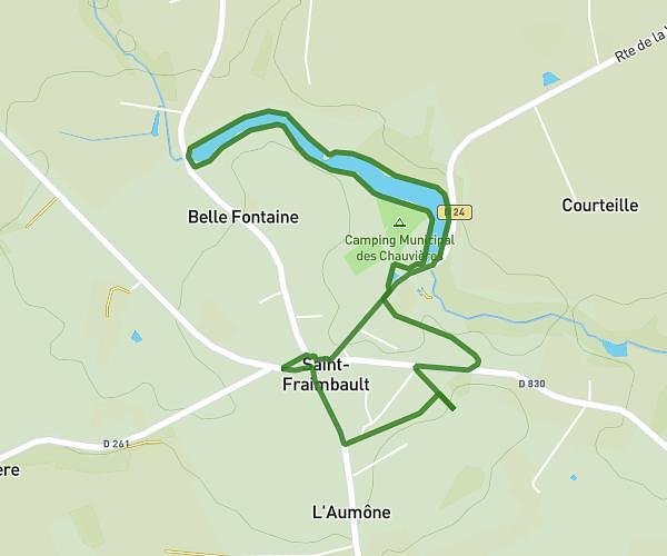 Plan d'eau bourg St Fraimbault Orne