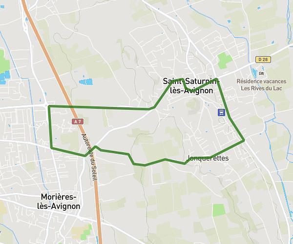 8km 150m D+ St Saturnin les avignon