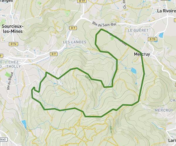 Boucle Lentilly Mercruy 9 km