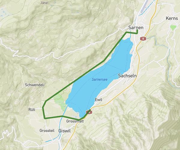 Lauf 12 km / Sarnen Bhf - Sachseln Ewil