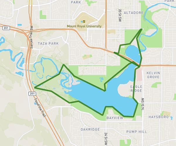 Around the reservoir Half