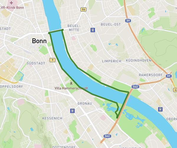 Joggen Rhein