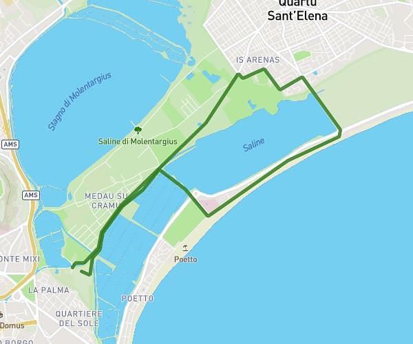 Molentargius poetto 12 km
