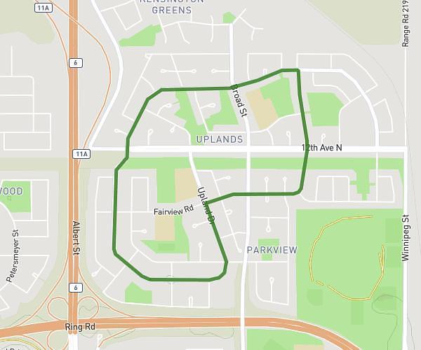 Upland -Fairview 3.6 km