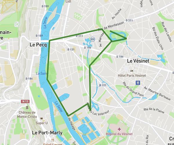 6,5 km vesinet
