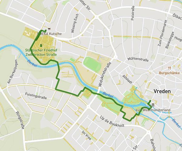 Route Fiedhof