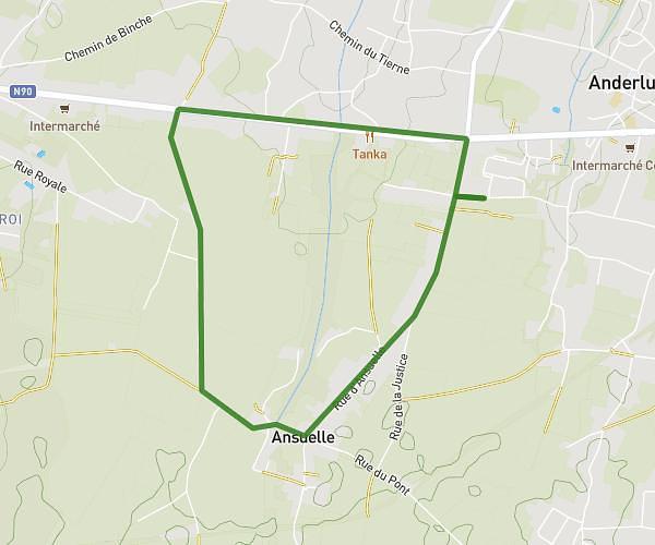 5 km - Chaussée de Mons en côte