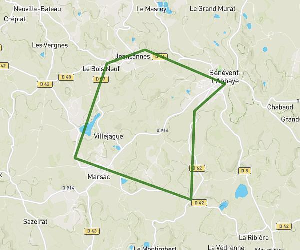 15 km benevent marsac