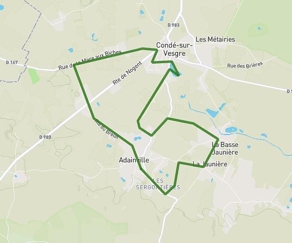 Adainville-> Le Breuil-> Condé