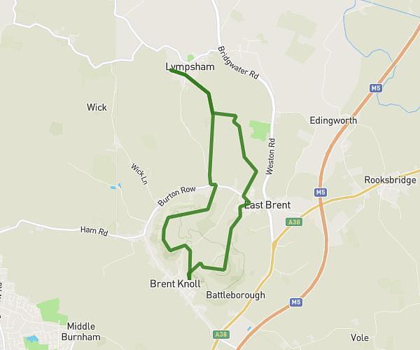 South rd to Brent knoll