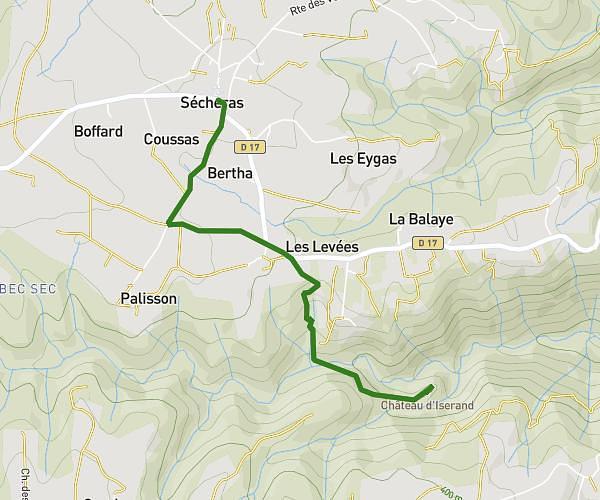 Allée Retour Château de l'Iserand