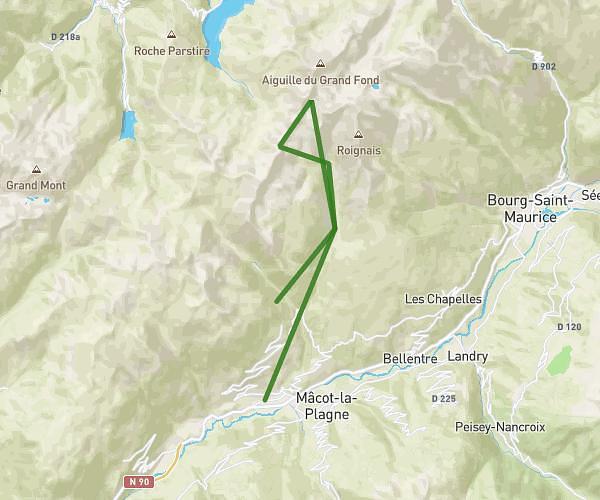 aime-col du grand fond - col bresson - Pierra Menta - aime