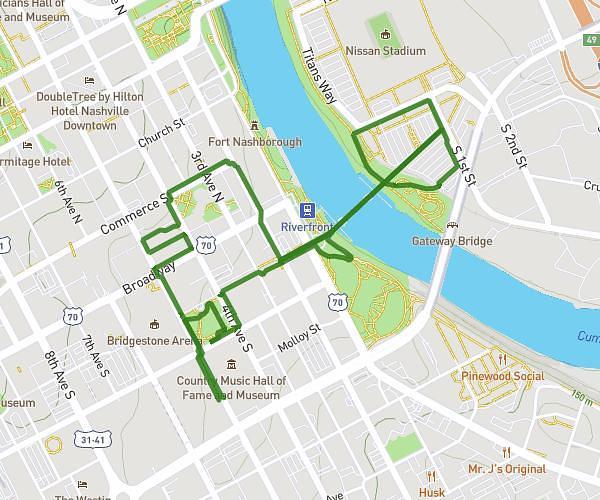 5K running route