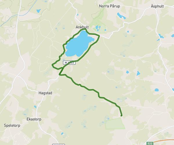 Loarp till Bosarpasjön motsols runt