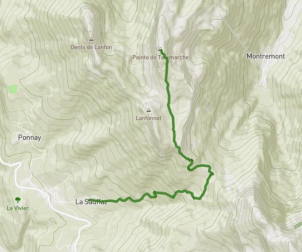 Parcours La sauffaz - Talamarche