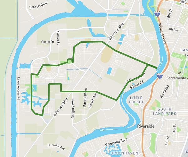 Village Pkwy - Davis - Marshall - Otis - Southport Pkwy - Linden