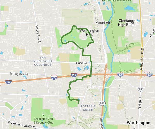 9 mile out and back from home