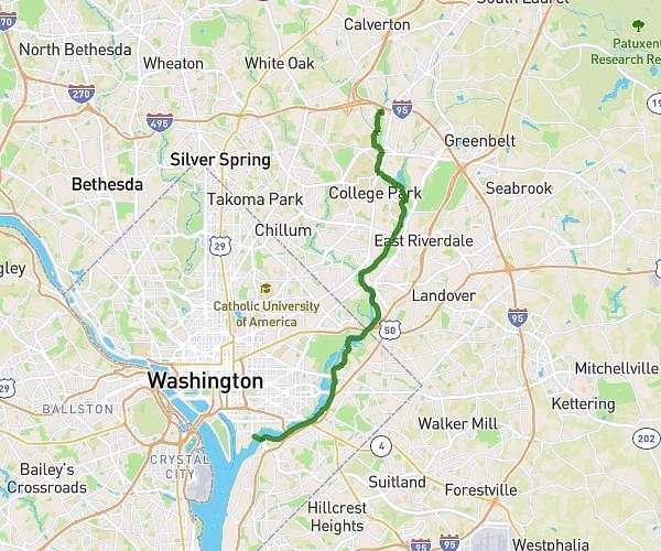 College Park to South Capitol St