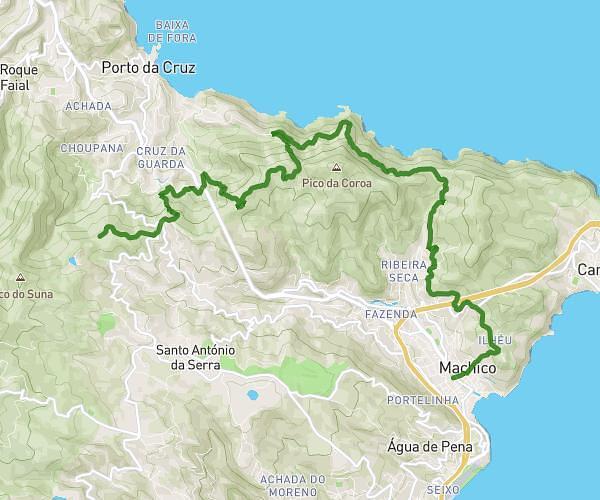 etape 1 madère : Machico-portela
