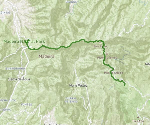 etape 3 pico ariero - Pico Ruivo - encumeada