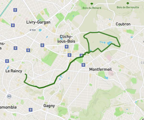 Bois de Bondy 12 kms