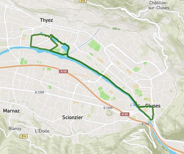 12 km Cluses