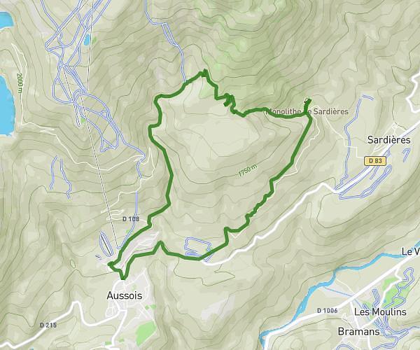Aussois - monolithe de sardieres